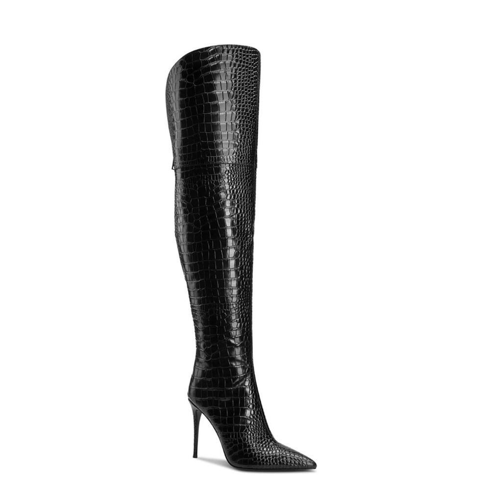 Jennifer Le Caiman ll Thigh High Boots size 43 Fits Like a 10.5/11